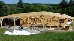 Bau der Hütte